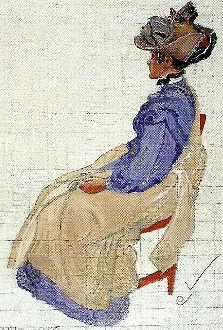 Carl Larsson karin 1913-studie i gredelint